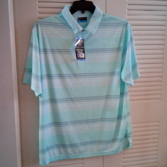 NWT PGA TOUR MOISTURE WICKING GOLF POLO - Picture 1 of 6